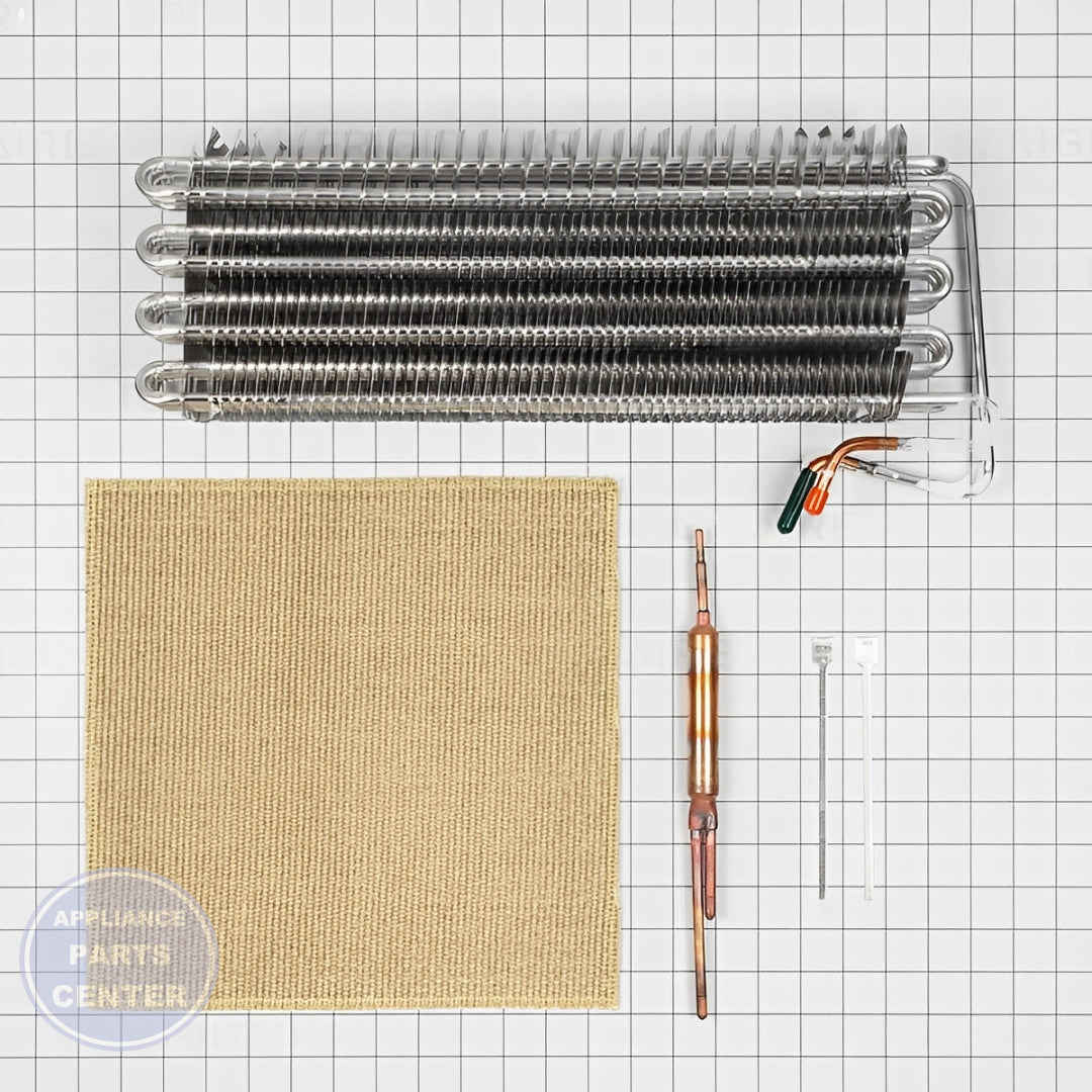 FRIGIDAIRE Refrigerator Evaporator Kit P1-OS1 - Installation in specific model showing key mounting points
