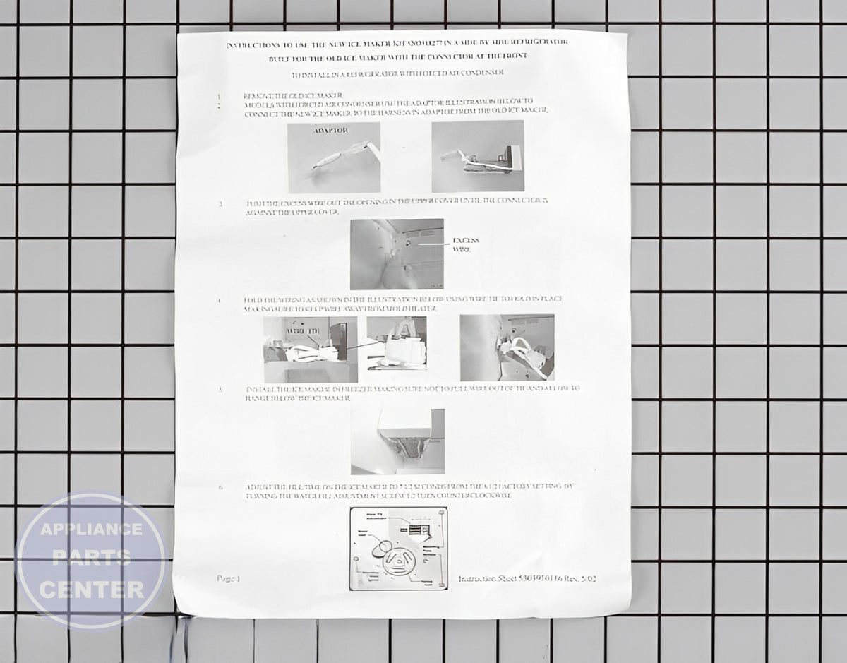 FRIGIDAIRE REFRIGERATOR ICE MAKER ASSEMBLY 5303918277 - Side view with durable specifications