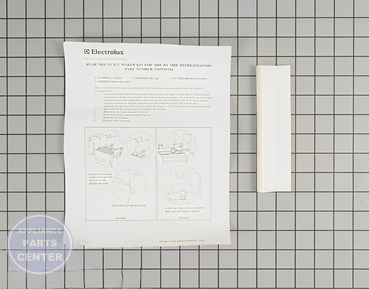FRIGIDAIRE REFRIGERATOR KIT ICE MAKER 5303918344 - Detailed view of ice maker technical details