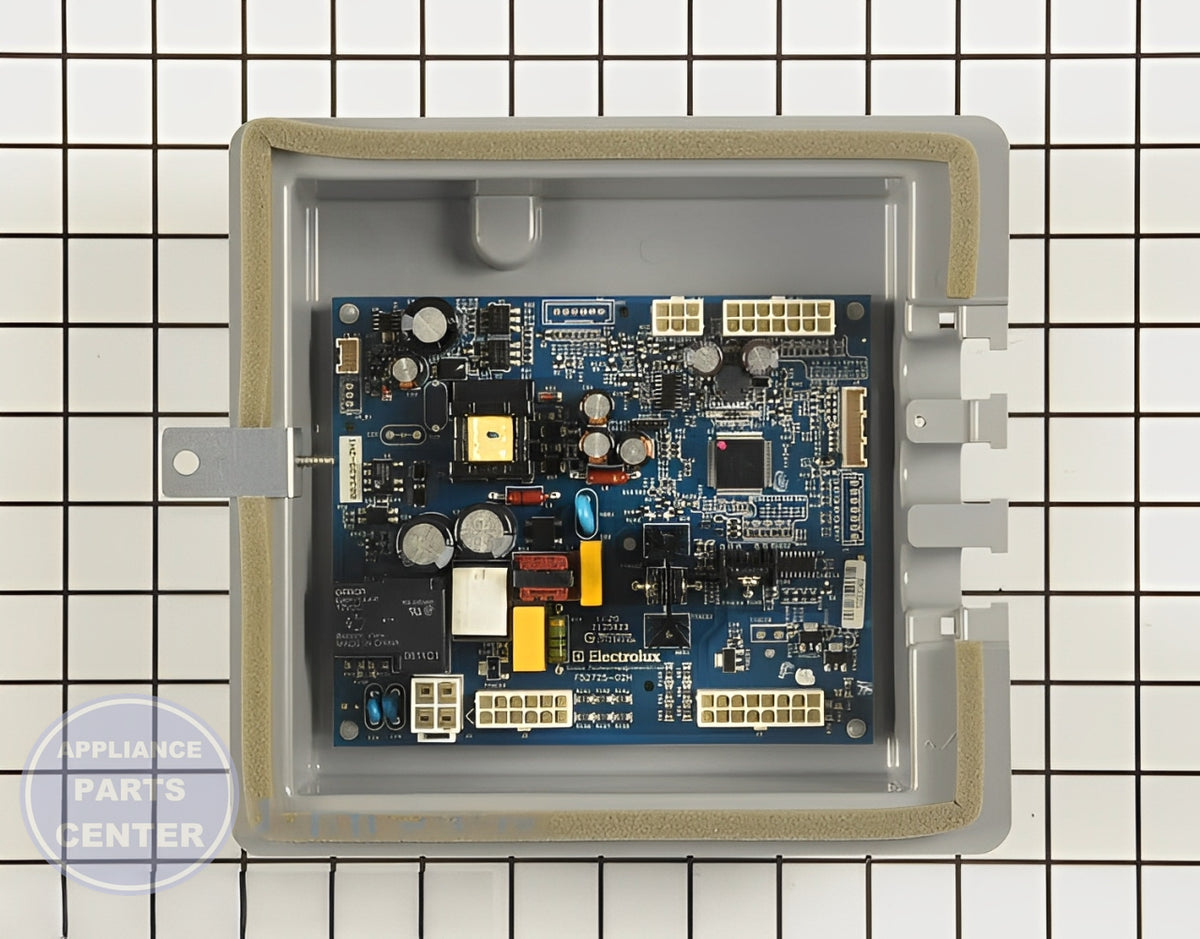 FRIGIDAIRE REFRIGERATOR SWITCHBOARD 5303918538 - Main view showing circuit board and timer details for WCI refrigerators