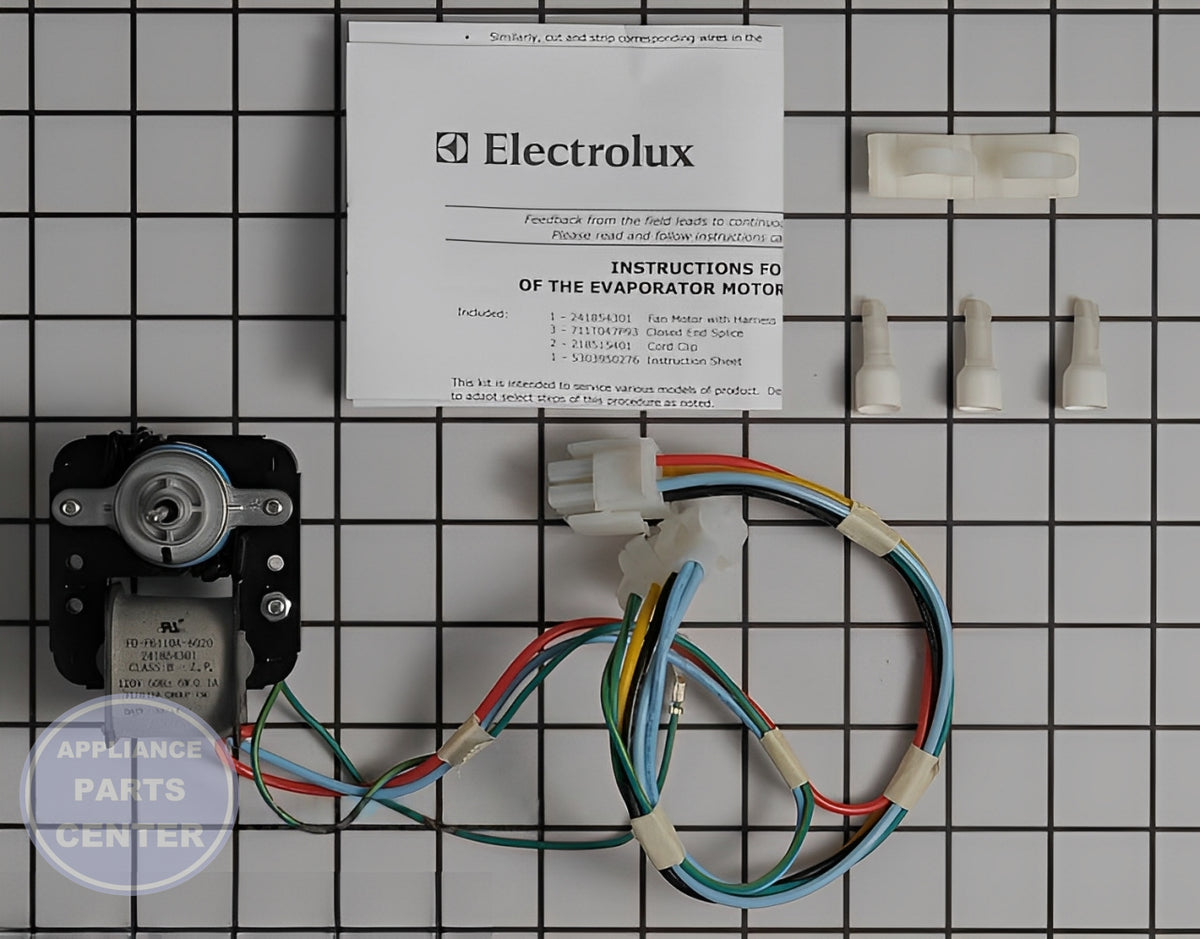 FRIGIDAIRE REFRIGERATOR EVAPORATOR FAN MOTOR 5303918549 - Main view showing efficient cooling for WCI Refrigerators
