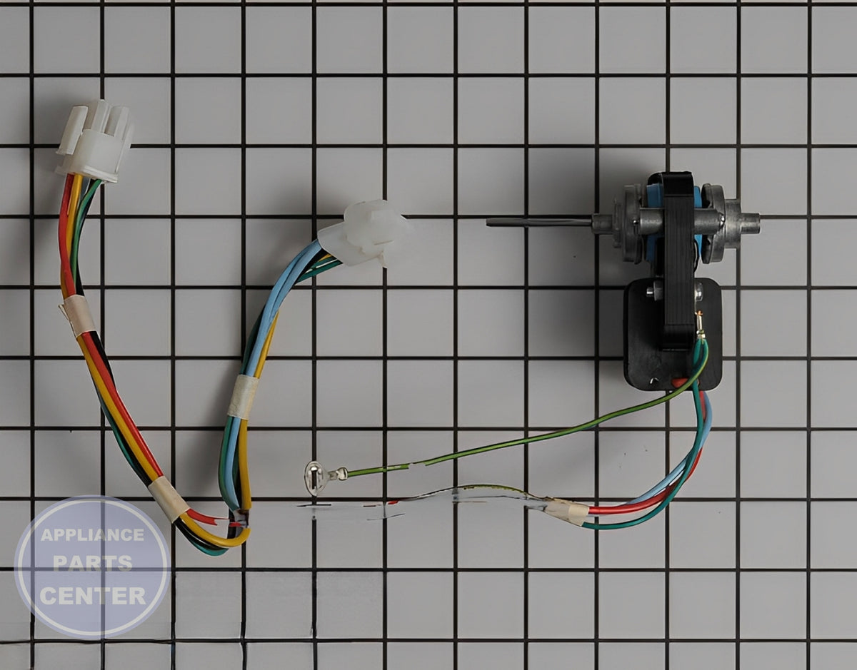 FRIGIDAIRE REFRIGERATOR EVAPORATOR FAN MOTOR 5303918549 - Side view with efficient airflow
