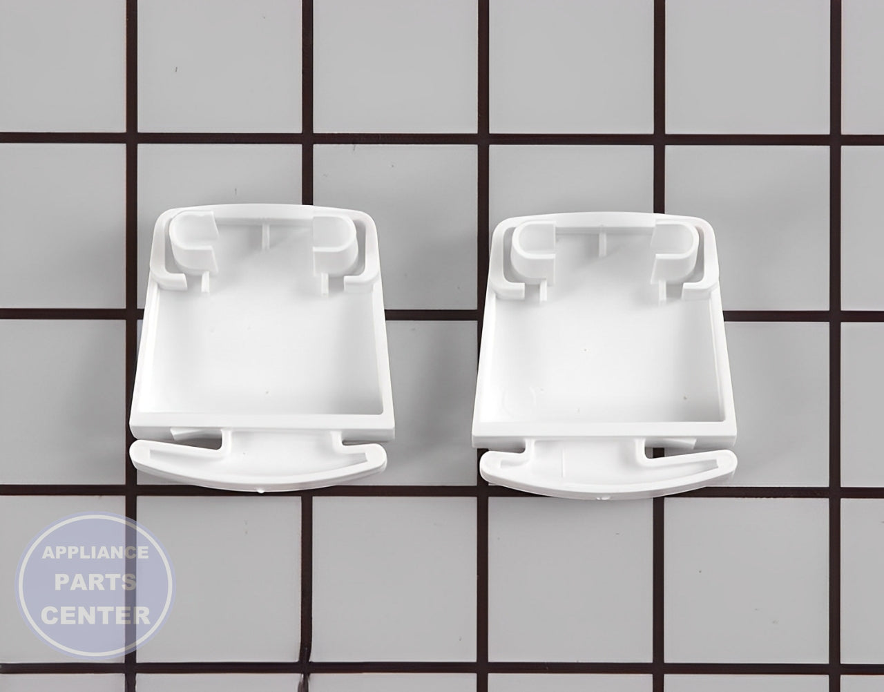 FRIGIDAIRE REFRIGERATOR ENDCAP KIT RIGHT AND LEFT 5303925377 - Detailed view of shelf support features