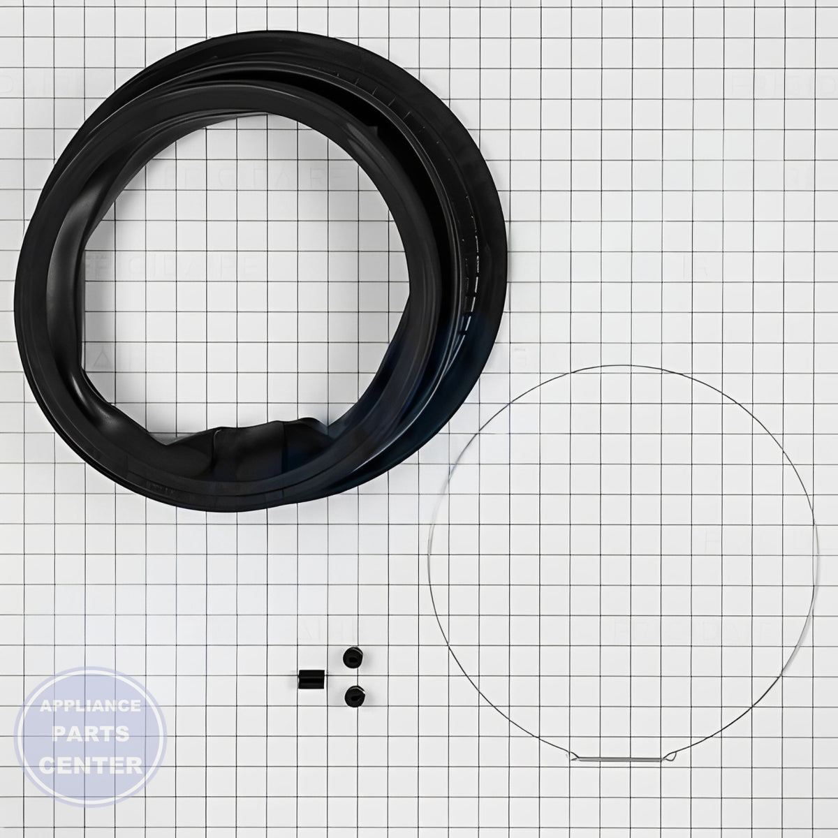 FRIGIDAIRE Washer Door Gasket Seal Bellows Kit 5303937187 - Installation in specific model showing key mounting points