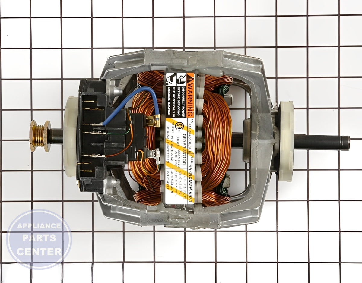 FRIGIDAIRE DRIVE MOTOR WITH BLOWER HOUSING 5303937189 - Main view showing powerful motor for WCI Dryer and Washer/Dryer Combo