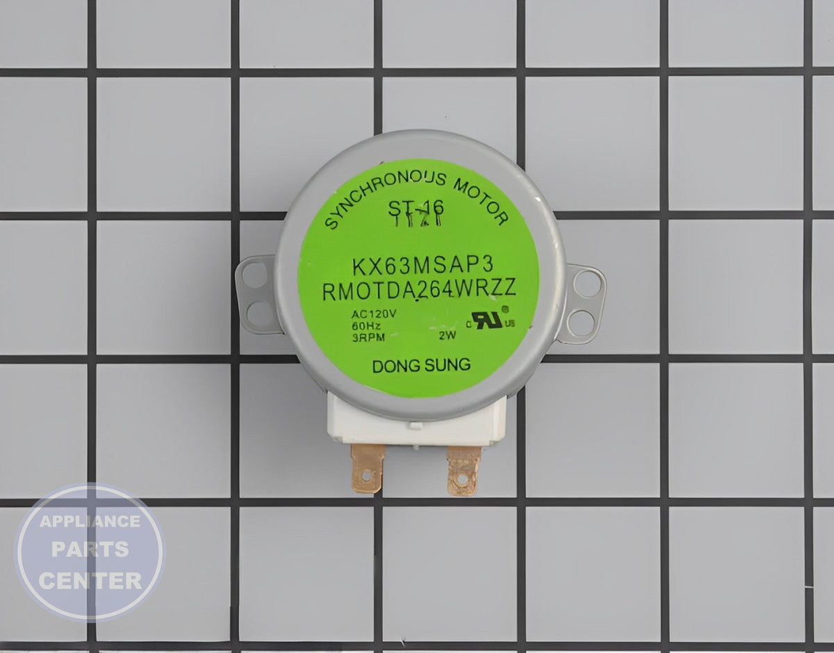 Frigidaire Turntable Motor 5304440021 - Main view showing smooth rotation for Frigidaire, Kenmore, Electrolux, Tappan models