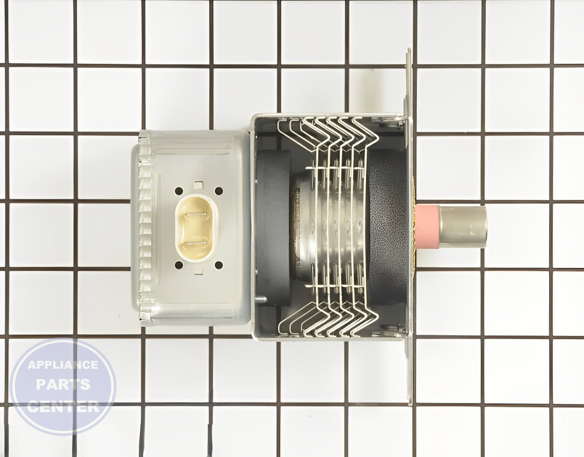 FRIGIDAIRE MICROWAVE MAGNETRON ASSEMBLY 5304463439 - Side view with exact measurements