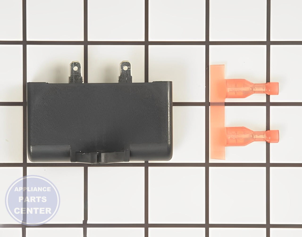 FRIGIDAIRE COMPRESSOR RUN CAPACITOR 5304464438 - Main view showing capacitor for WCI Freezer and Refrigerator models