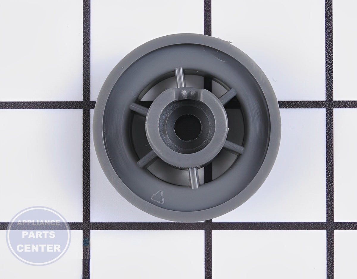FRIGIDAIRE ASSEMBLY WHEEL 5304475625 - Side view with sturdy measurements