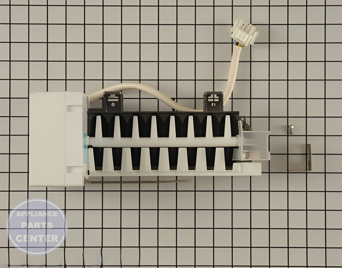 Frigidaire Ice Maker Assembly 5304480709 - Main view showing ice production for Frigidaire and Kenmore models