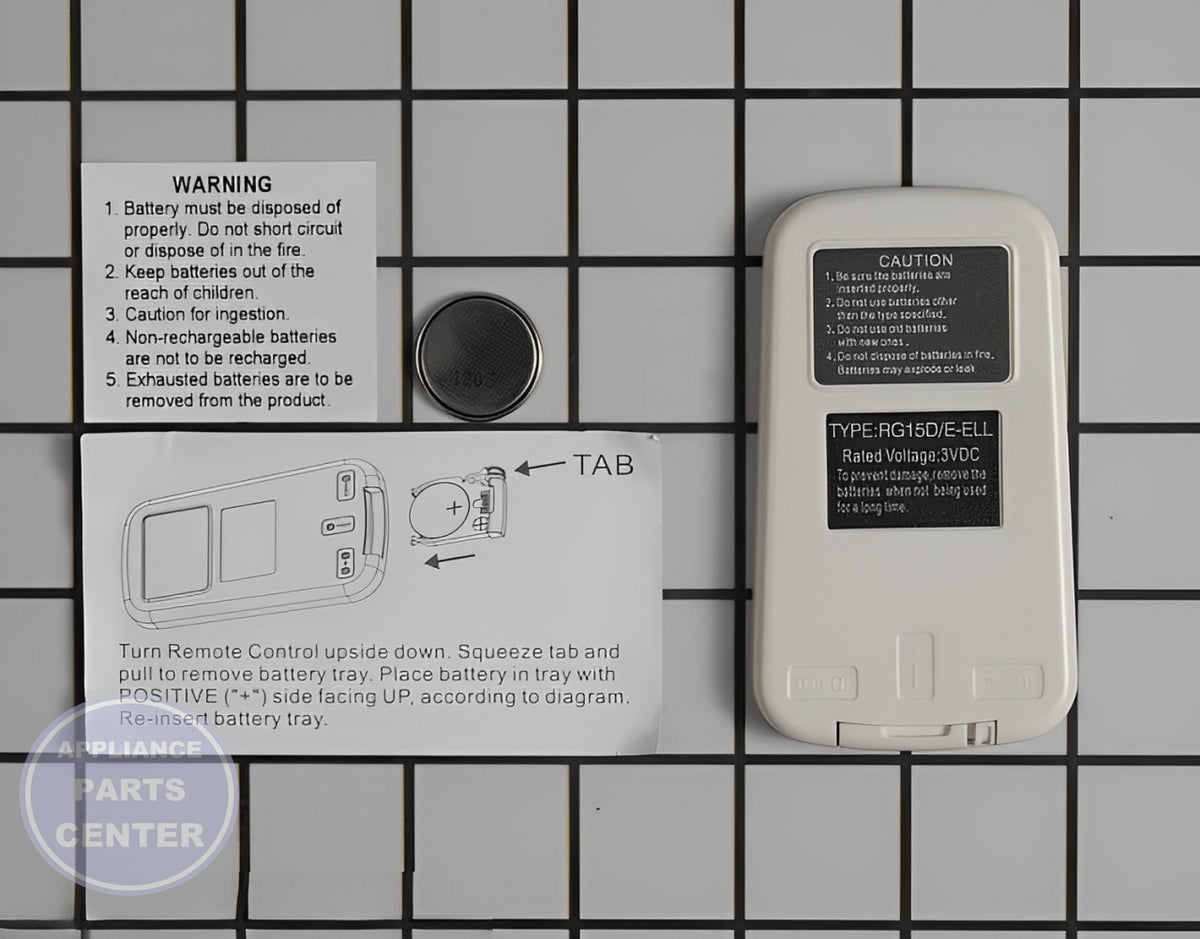 REMOTE CONTROL 5304487535 - Detailed view of supported functions