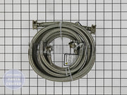 FRIGIDAIRE 2 PACK 6' STAINLESS STEEL WASHER FILL HOSE KIT - Main view showing stainless steel durability for various models