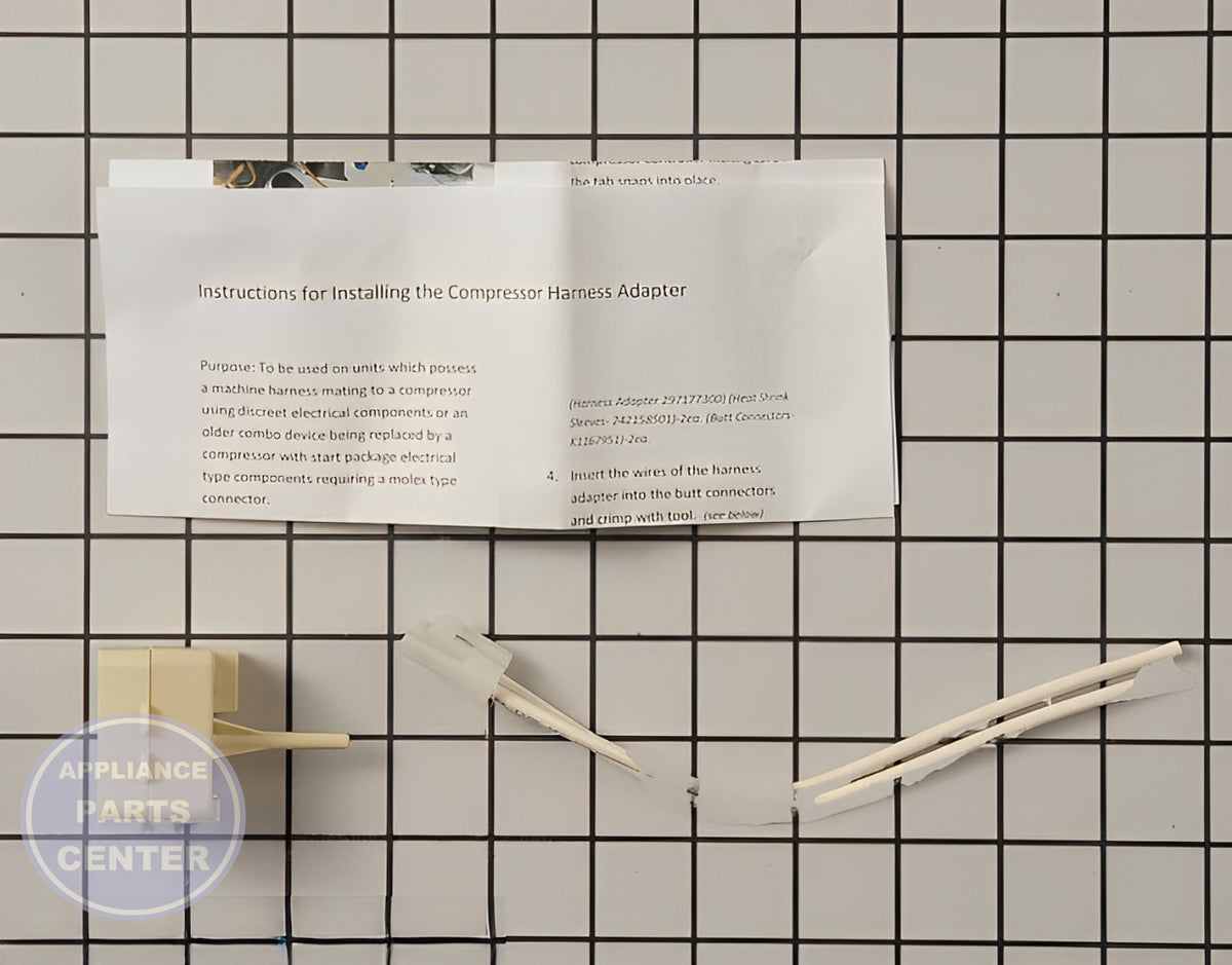 FRIGIDAIRE FREEZER START RELAY AND OVERLOAD CONTROLLER KIT 5304491583 - Detailed view of compressor & sealed system components
