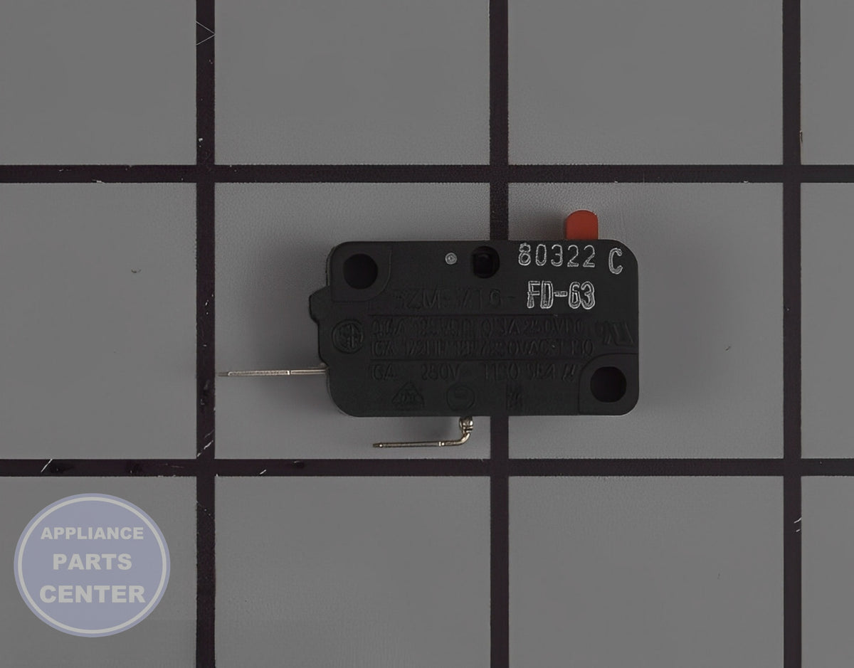 FRIGIDAIRE MICROWAVE DOOR SWITCH 5304493153 - Side view with 10 lbs pressure capacity