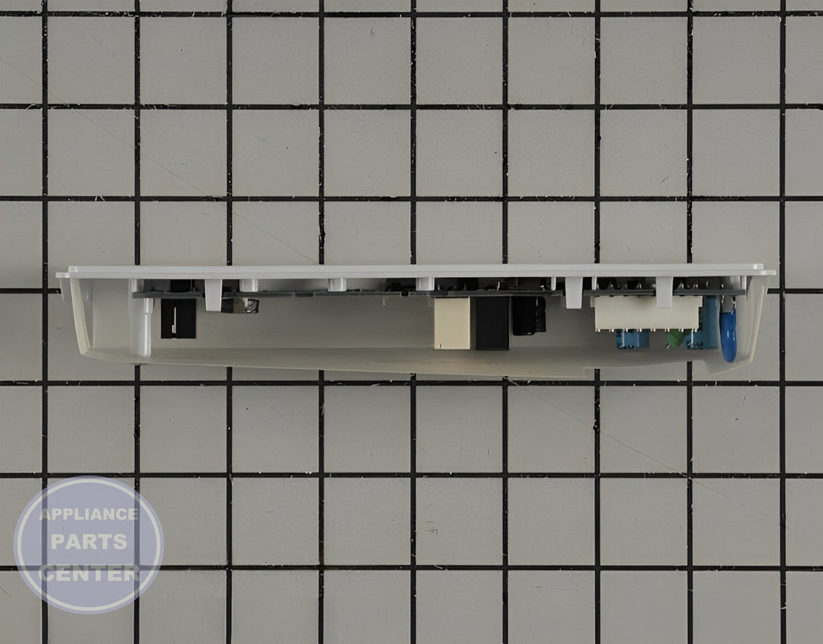 FRIGIDAIRE REFRIGERATOR ELECTRICAL CONTROL 5304497786 - Side view with precise measurements