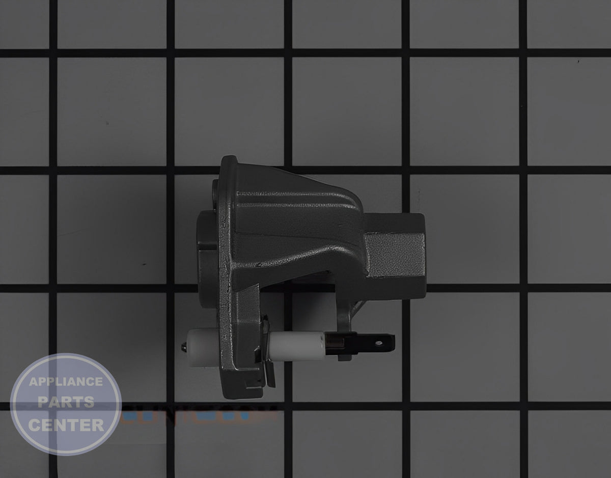 IGNITOR/ORIFICE ASS 5304498786 - Side view with gas control valve specs