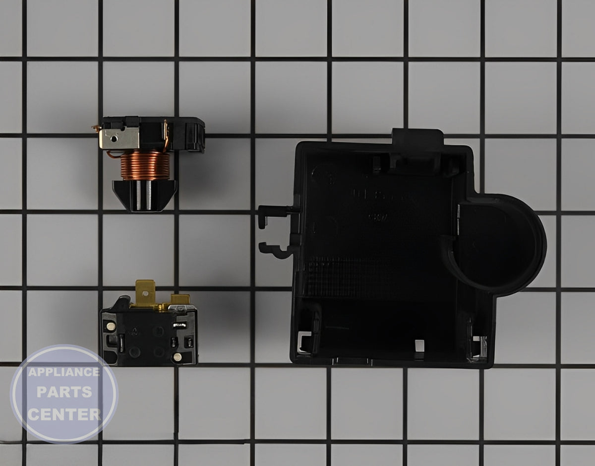 Relay and Overload Kit 5304499966 - Side view with compressor specifications