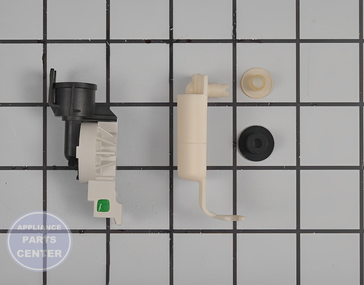 FRIGIDAIRE DISHWASHER PRESSURE SENSOR 5304504077 - Side view with precise pressure measurement details