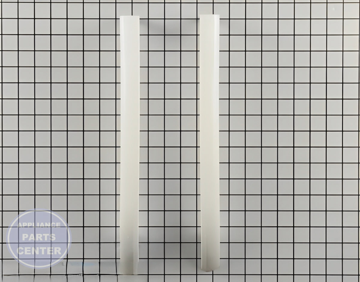 FRIGIDAIRE REFRIGERATOR WHITE DOOR HANDLE SET - Main view showing stylish design for various models
