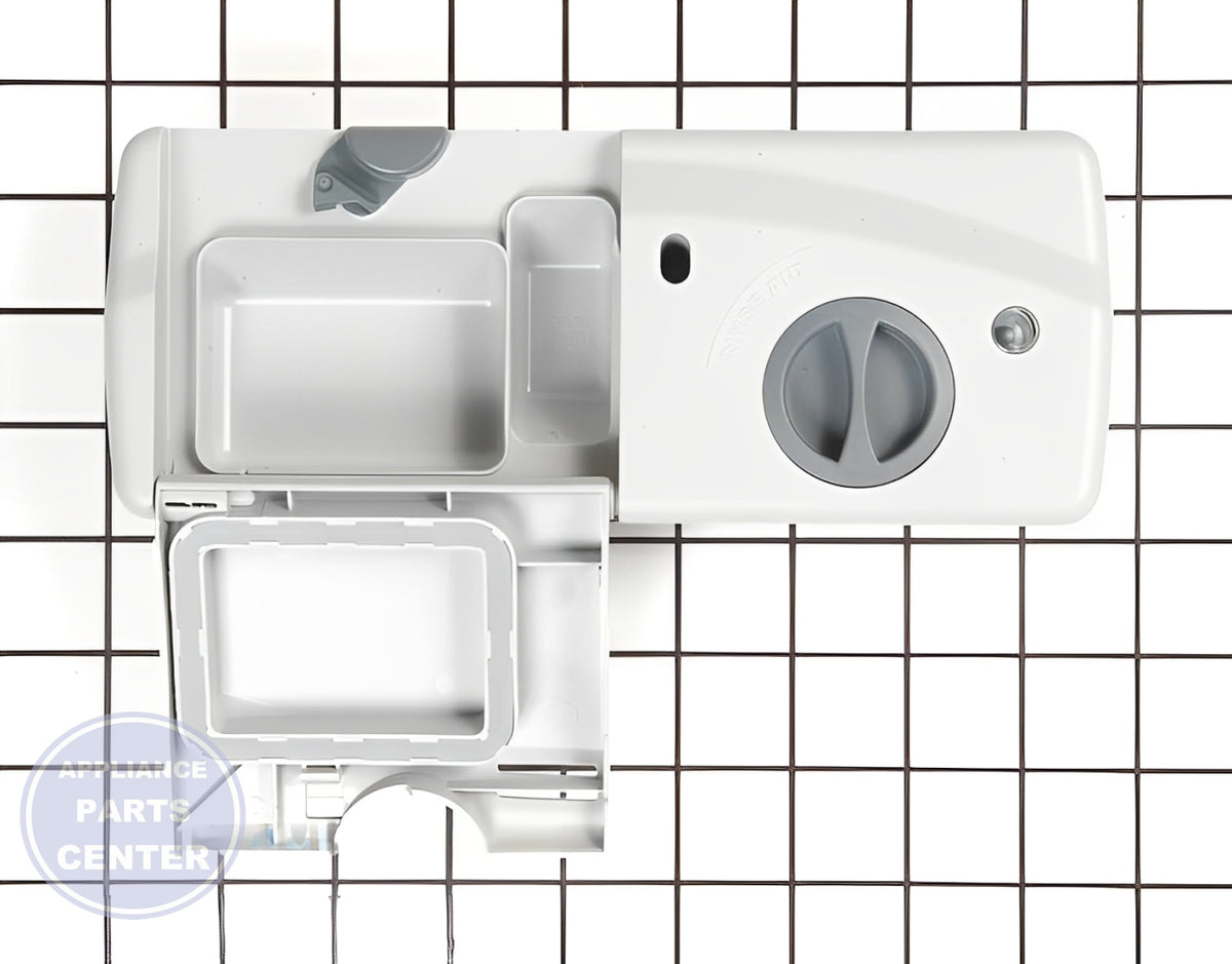 FRIGIDAIRE DISHWASHER DISPENSER 5304507354 - Side view with efficient soap release mechanism
