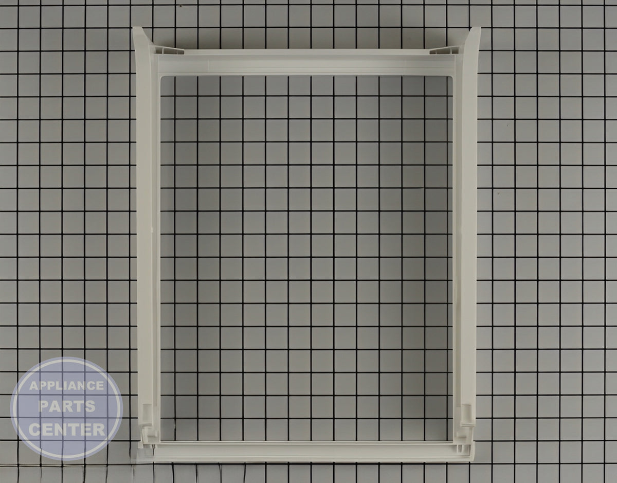 FRIGIDAIRE REFRIGERATOR CRISPER COVER 5304508067 - Detailed view of shelf & shelf support design