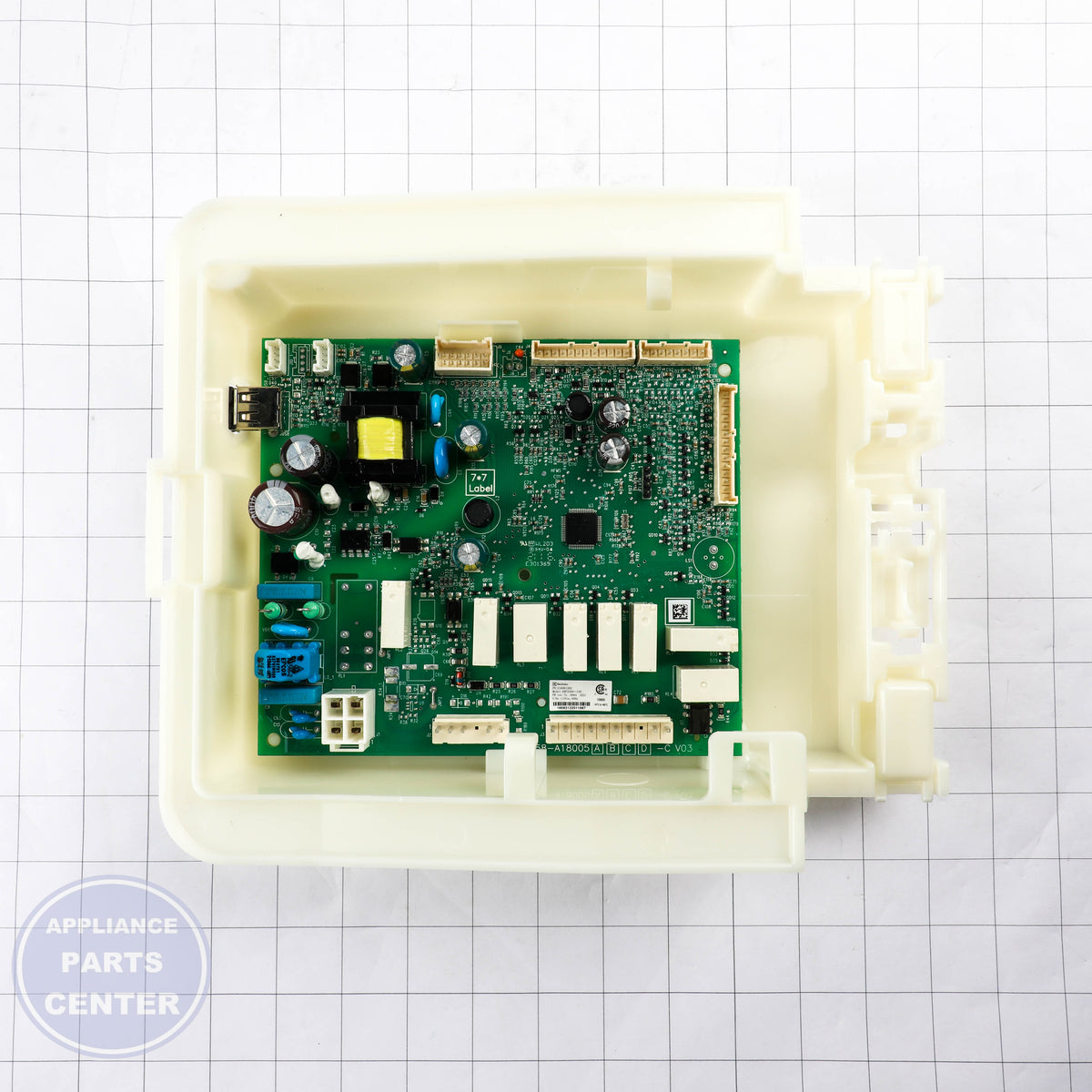 BOARD ASSEMBLY 5304508093 - Side view with precise measurements