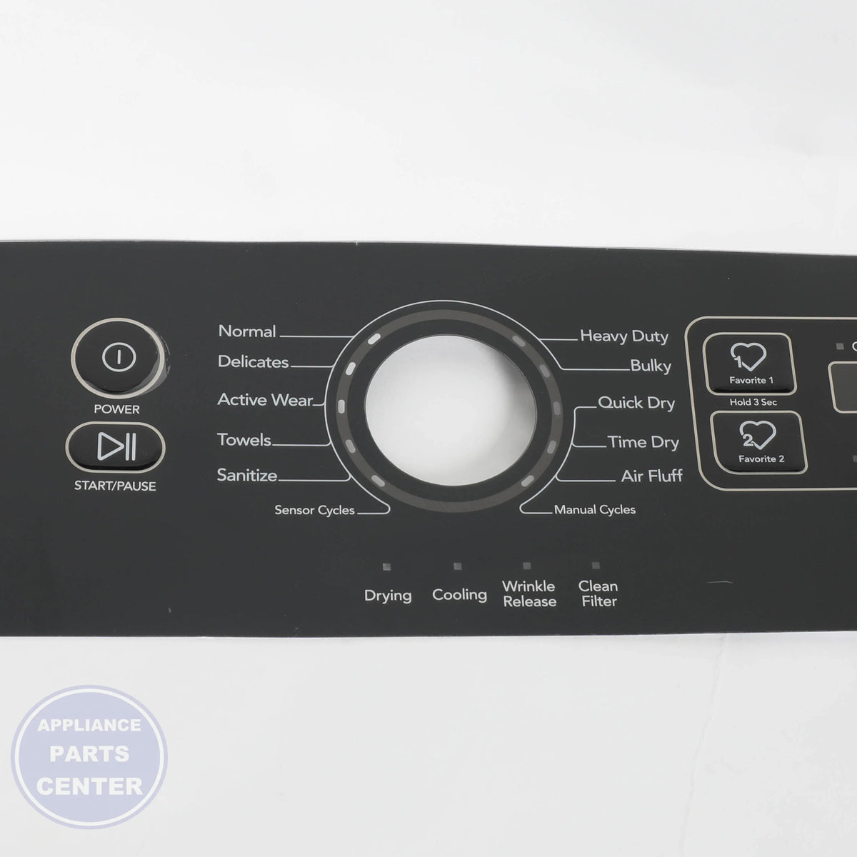 WCI Dryer OVERLAY 5304511419 - Main view showing touchpad enhancement for specific models