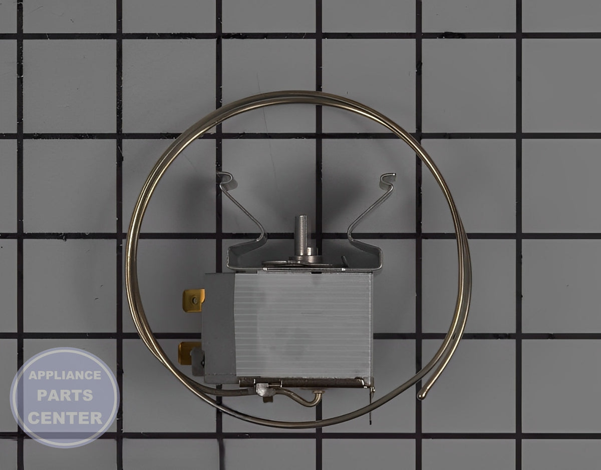 Temperature Control Thermostat 5304511828 - Side view with precise measurements
