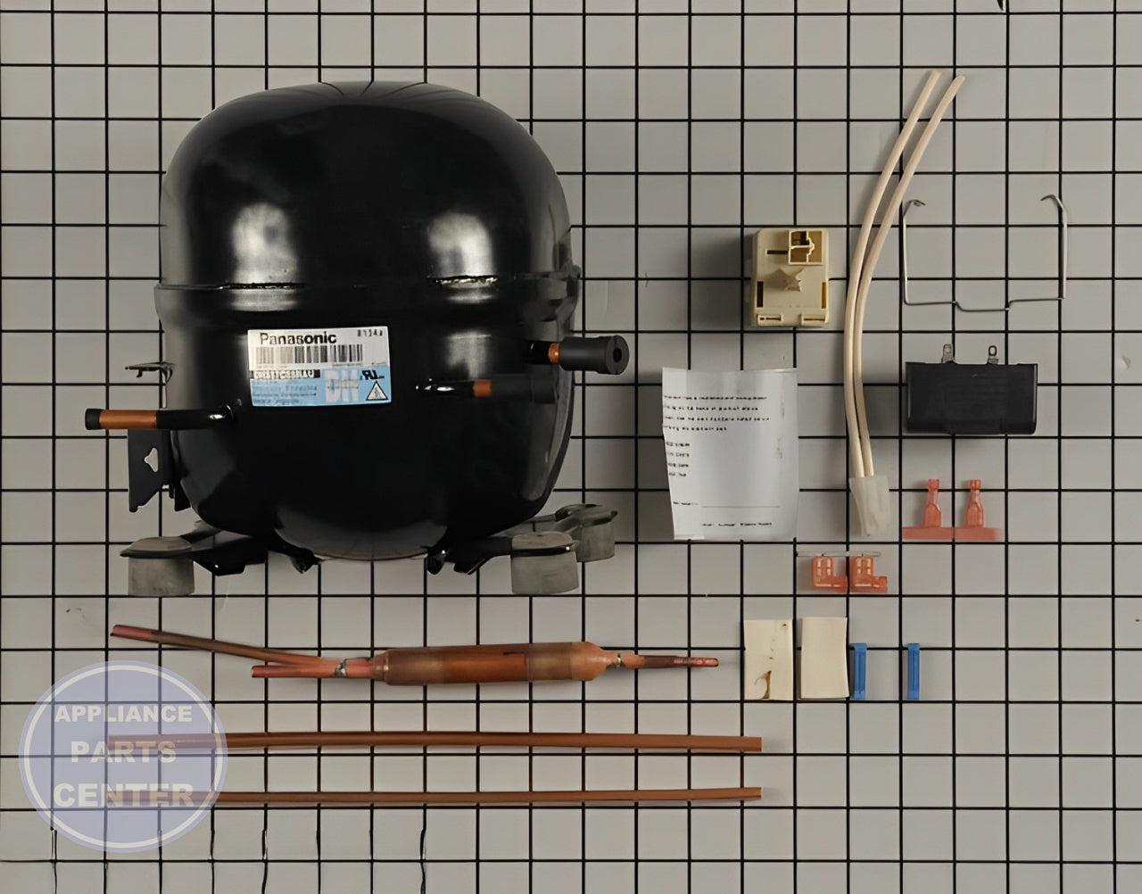 FRIGIDAIRE REFRIGERATOR COMPRESSOR KIT 5304511982 - Main view showing compressor & sealed system for various models