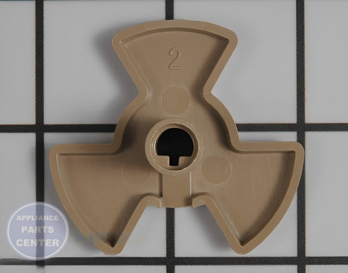 FRIGIDAIRE GLASS TRAY DRIVE COUPLING 5304513472 - Detailed view of glass tray coupling