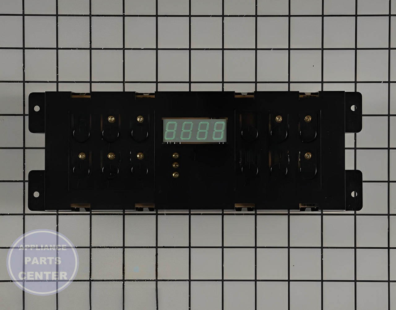 FRIGIDAIRE OVEN CONTROL BOARD 5304514107 - Side view with precise measurements