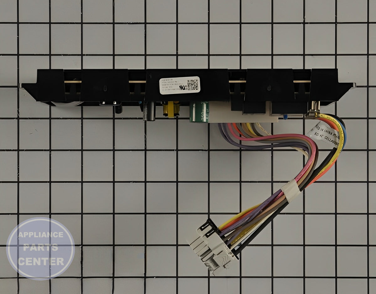 FRIGIDAIRE OVEN ELECTRIC RANGE CONTROLLER 5304514108 - Detailed view of circuit board and timer