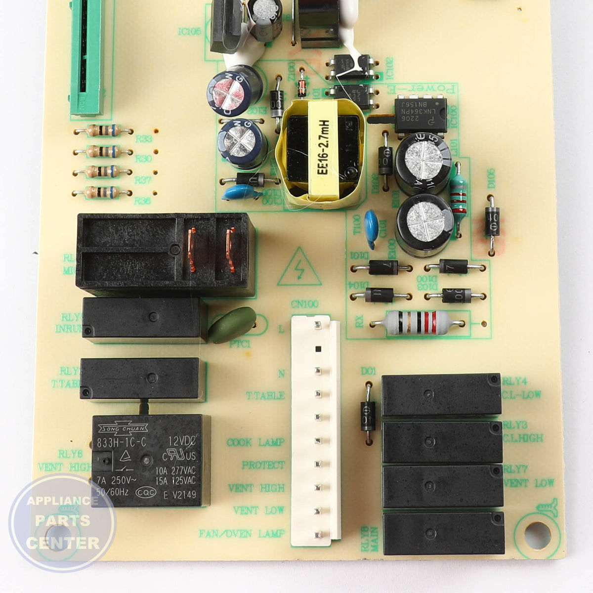 WCI PC BOARD 5304515170 - Main view showing electrical components for various WCI models
