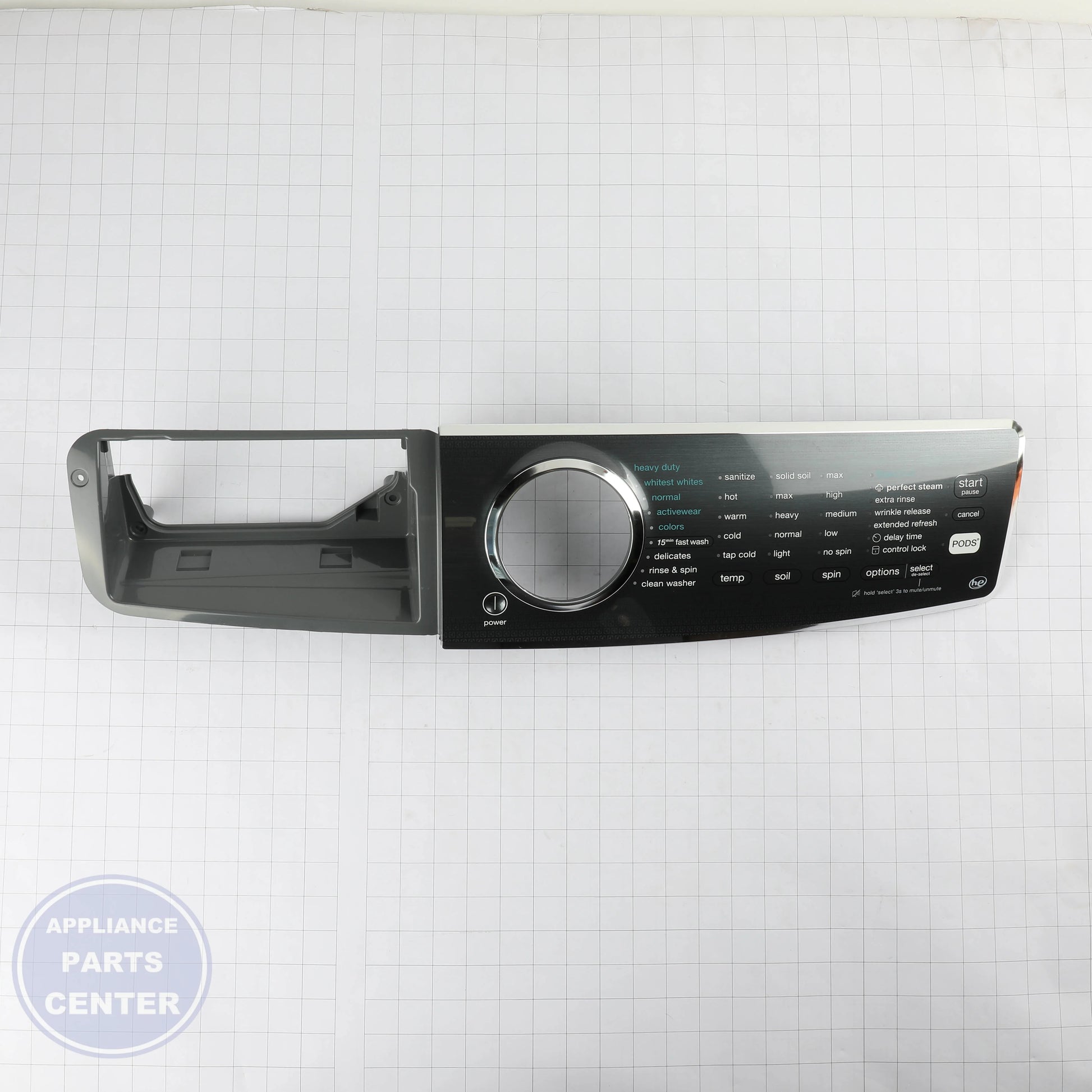 WCI CONSOLE ASSEMBLY 5304515234 - Installation in specific model showing key mounting points