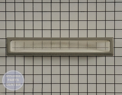 FRIGIDAIRE REPLACEMENT LINT FILTER 5304516871 - Side view with effective filtration specs
