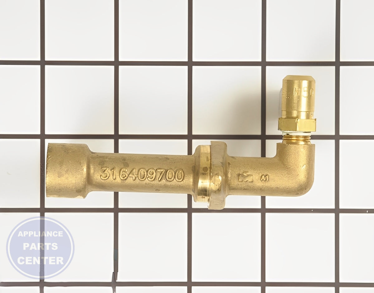 WCI ELBOW 5304516894 - Main view showing gas control valve for specific models