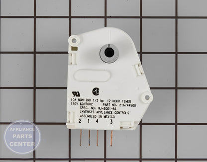 FRIGIDAIRE REFRIGERATOR DEFROST TIMER 5304518034 - Installation in FRIGIDAIRE model revealing mounting points