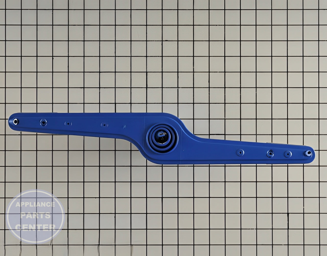 FRIGIDAIRE DISHWASHER LOWER WASH SPRAY ARM 5304518927 - Detailed view of the wash arm and support