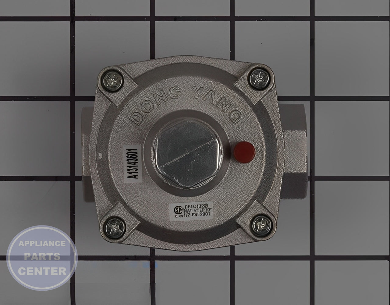 FRIGIDAIRE REGULATOR 5304519943 - Main view showing gas burner & control valve for WCI models