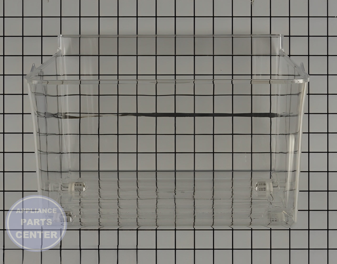 FRIGIDAIRE REFRIGERATOR PAN ASSEMBLY 5304522242 - Side view with precise measurements for optimal fit.