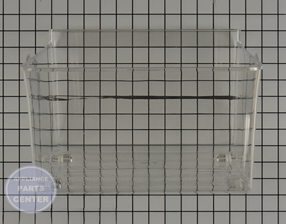 FRIGIDAIRE REFRIGERATOR PAN ASSEMBLY 5304522242 - Side view with precise measurements for optimal fit.