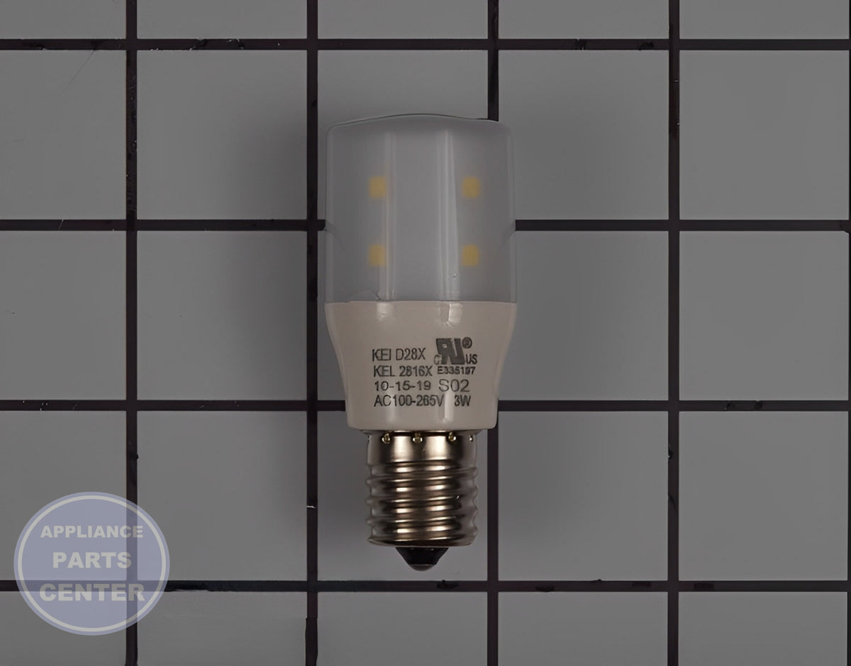 FRIGIDAIRE LIGHT BULB 5304522314 - Main view showing bright illumination for WCI Freezers and Refrigerators