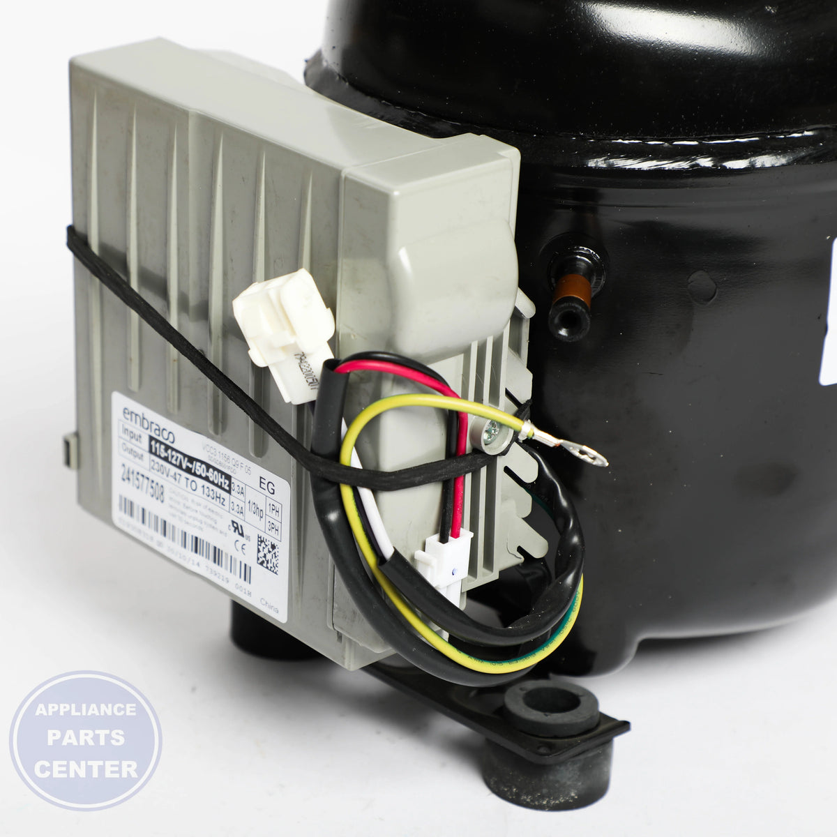 COMPRESSOR W/ INVER 5304524549 - Side view with efficient measurements