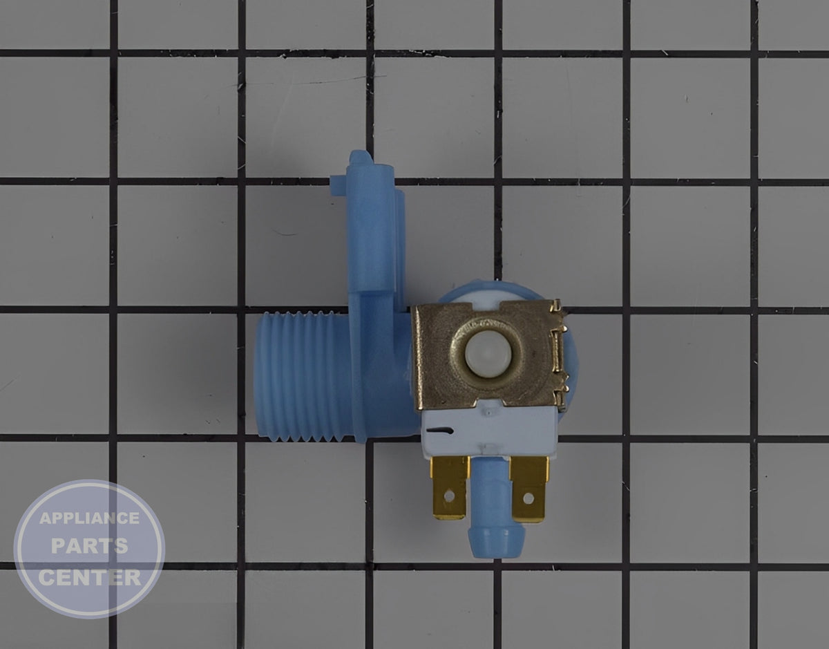 FRIGIDAIRE DISHWASHER WATER INLET VALVE 5304525044 - Side view with precise measurements