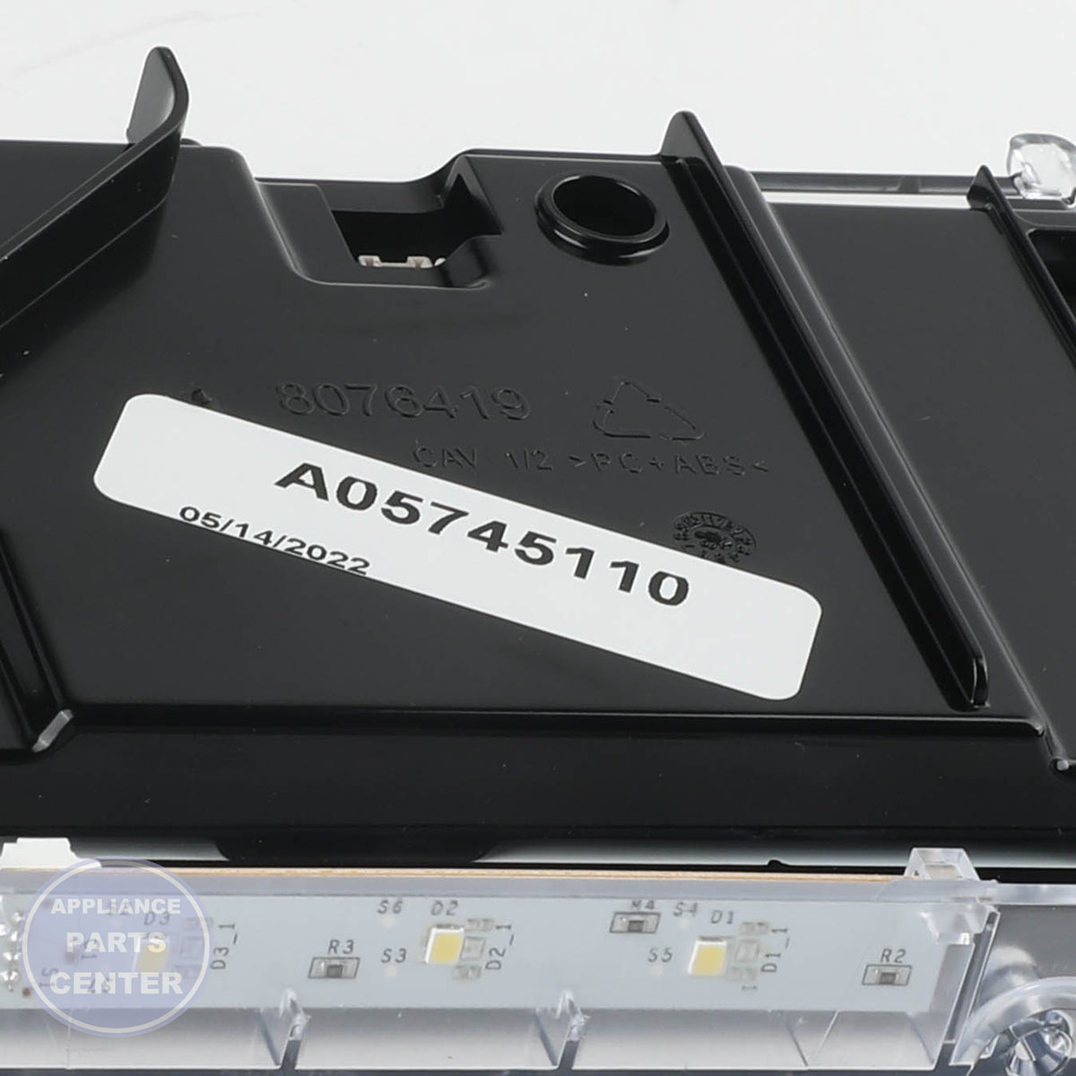WCI USER INTERFACE 5304527934 - Installation in model 242058244 showing key mounting points