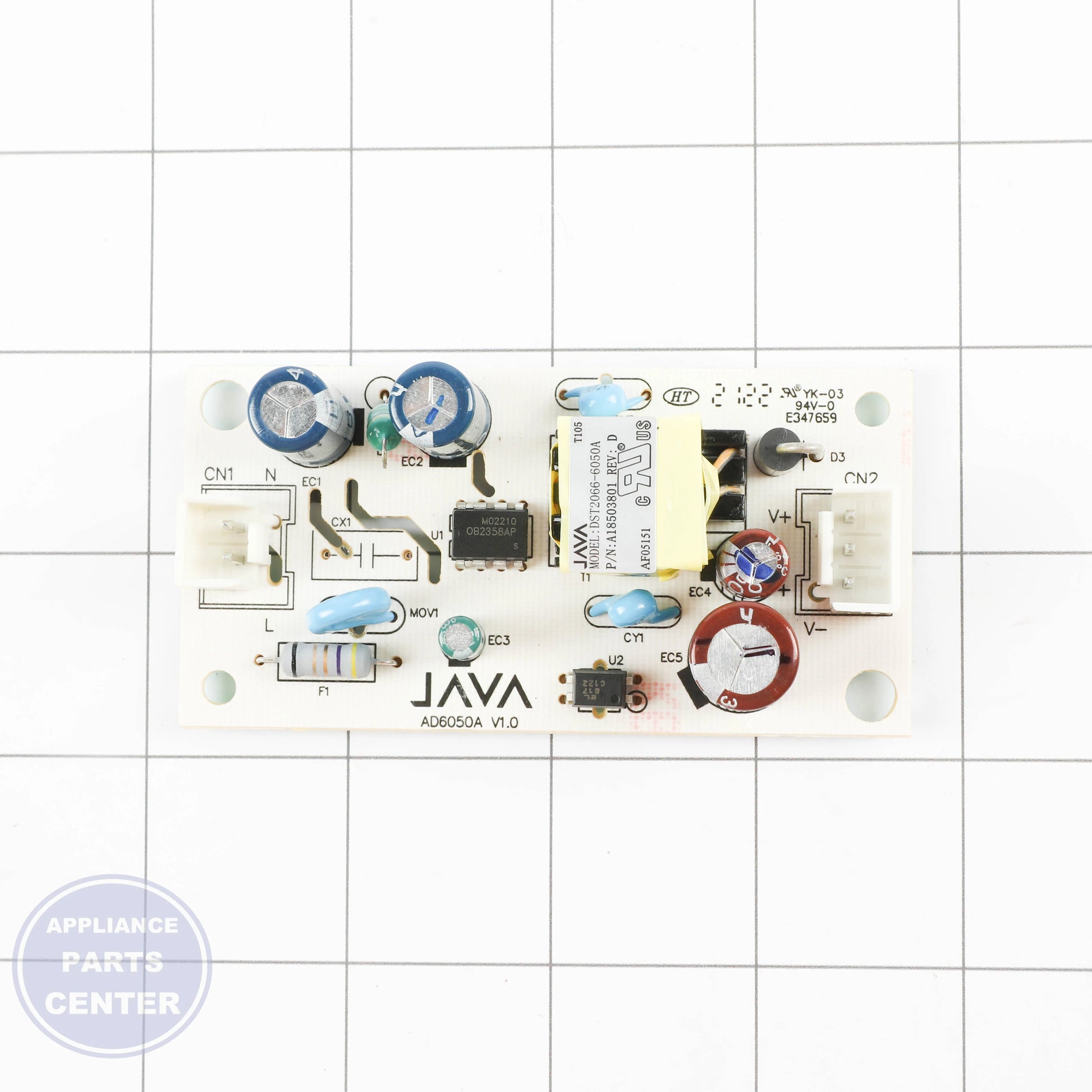 WCI PC BOARD 5304529252 - Installation in specific model showing mounting points