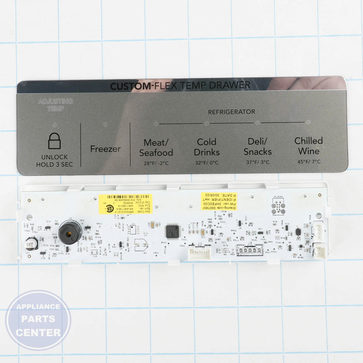 WCI DISPLAY ASSEMBLY 5304529567 - Installation in specific WCI model showing mounting points