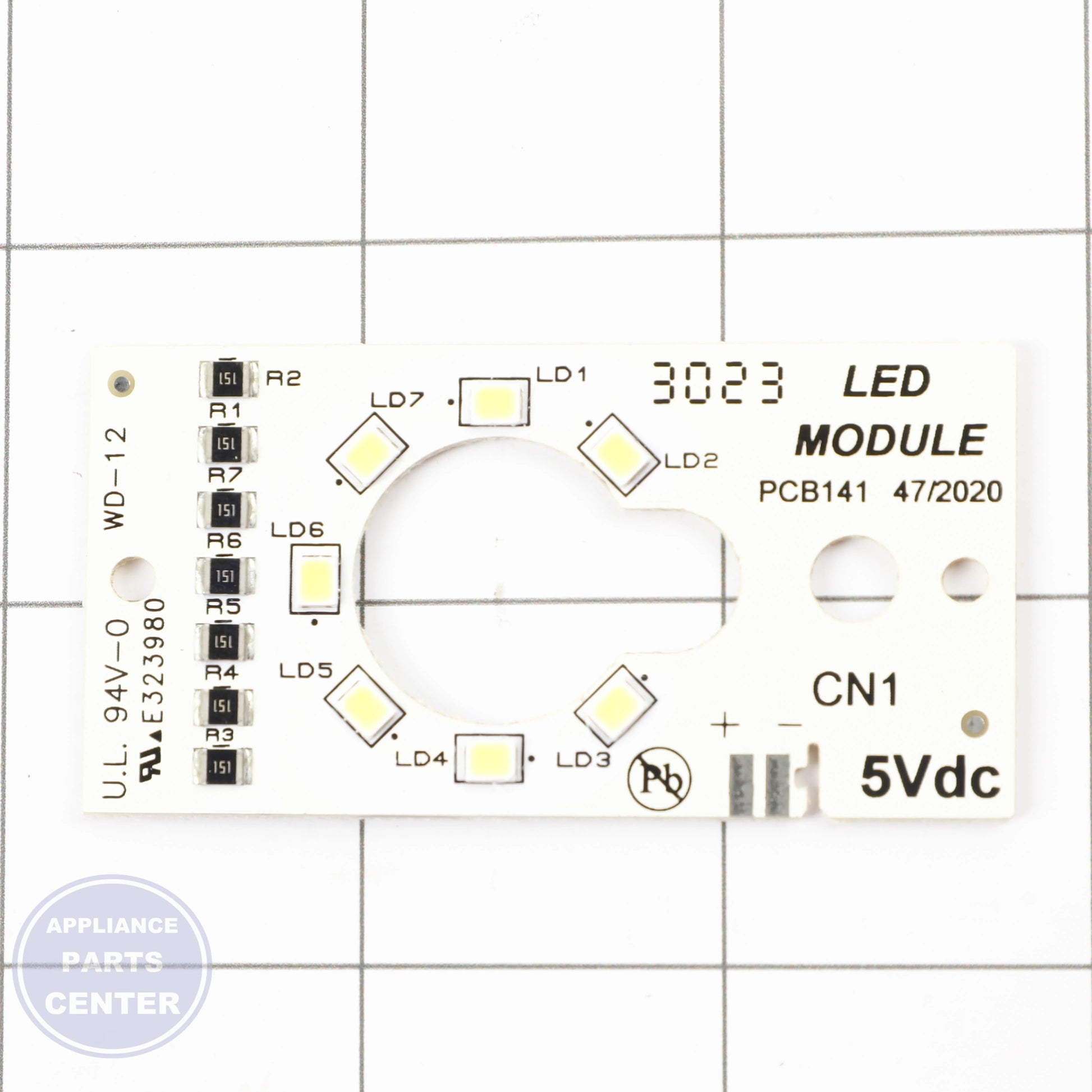 PC BOARD 5304531614 - Side view with electronic specs