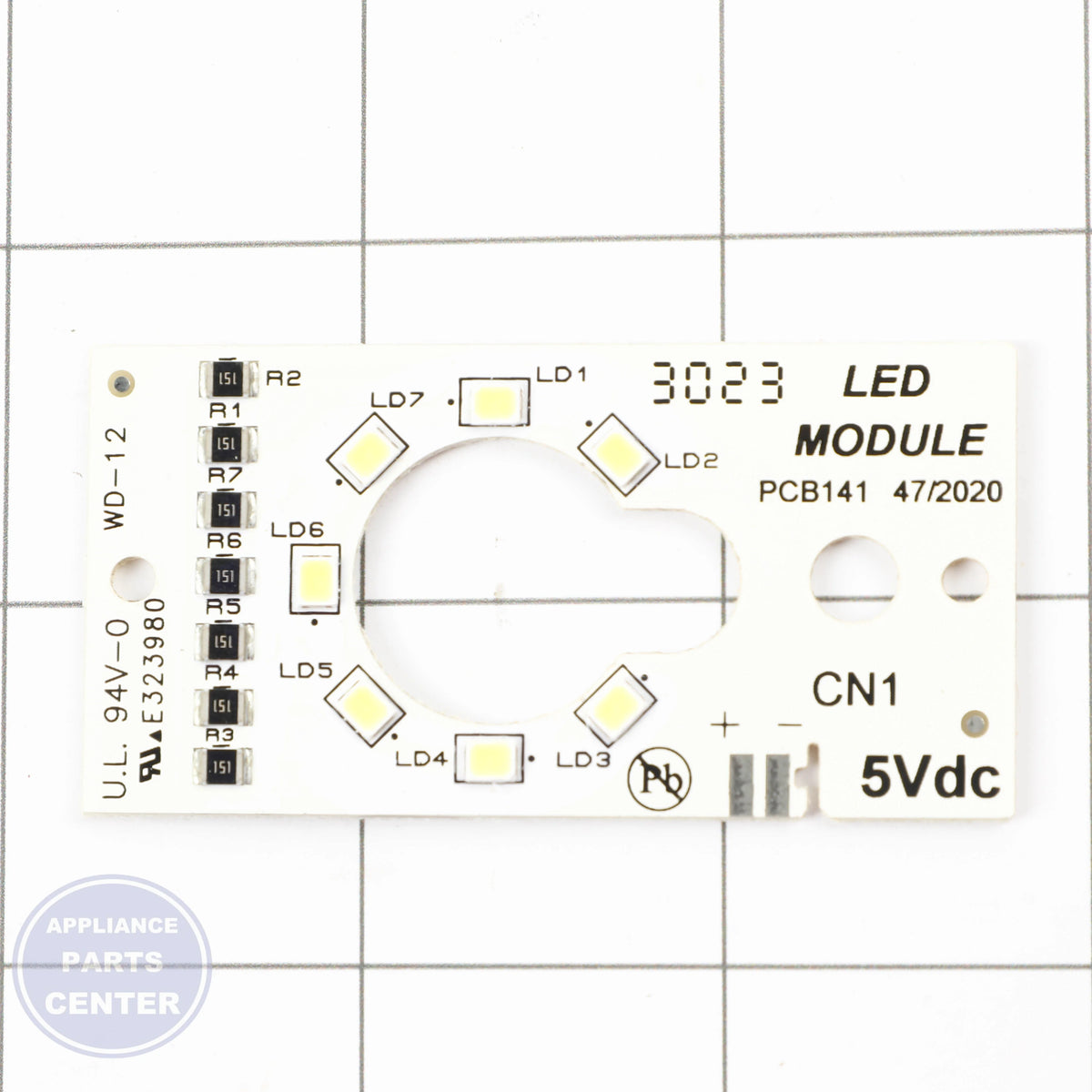 PC BOARD 5304531614 - Side view with electronic specs