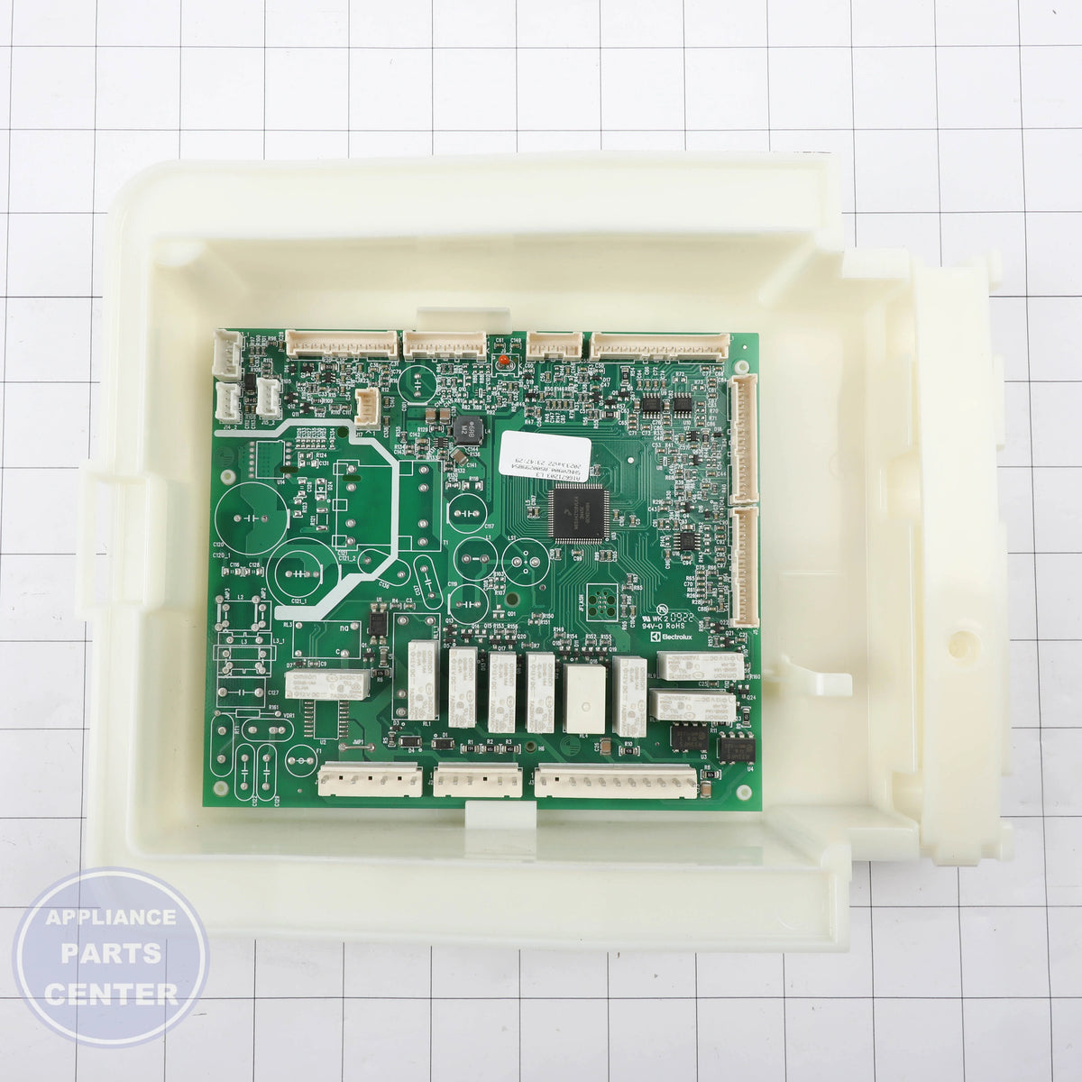 CONTROL BOARD 5304532913 - Side view with circuit board specs